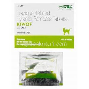 キウォフ 猫用 (プラジカンテル/ パモ酸ピランテル)